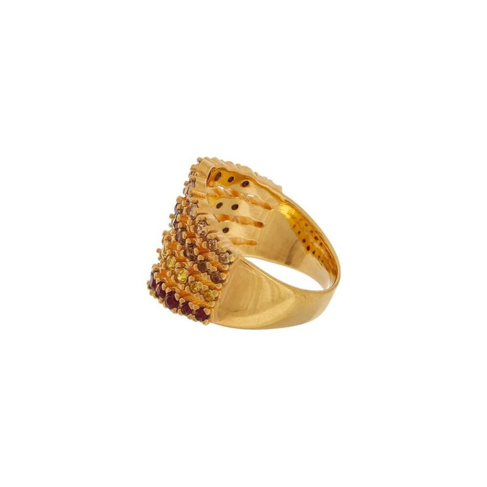Oscar De La Renta Round Rhinestone Ring - Picture 3 of 3